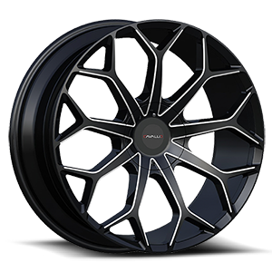 Gloss Black & Milled
